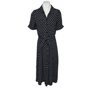 Polka Dot Black Dress